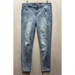 Maker of True Originals Jeans Women's‎ Sz 29 Skinny Mid Rise Distressed Stretch